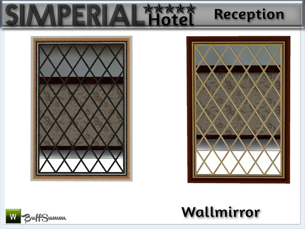 Sims 3 — Simperial Reception Wallmirror by BuffSumm — Huge wallmirror. Part of the *Hotel Simperial Series - Reception*