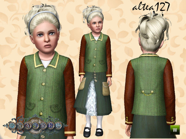 Sims 3 —  Child jacket Steampunk by altea127 — Child jacket Steampunk. Steampunk clothes inspired by the Fratresproject