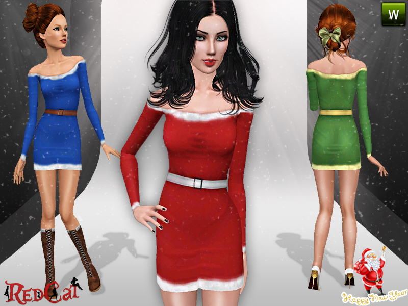 The Sims Resource - 2012 Santa Dress