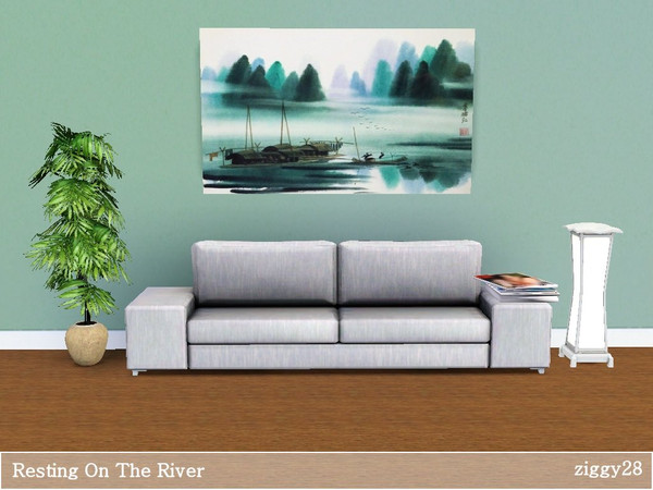 Sims 3 — Resting On The River by ziggy28 — Resting On The River and Asian style painting. TSRAA
