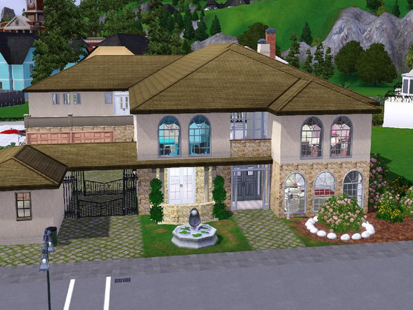 Sims 3 — Villa Elegant by ella47 — Villa Elegant. Elegant villa built in Hidden Springs. It has 3 Stories. Because there