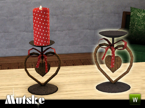 Sims 3 — Candles Collection Buffy Candle Holder by Mutske — This is a candleholder with 1 slot for a candle. 3
