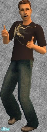 Sims 2 — Hurley Adult & Young Adult Outfits - 3 by frogger1617 — Hurley Brand Tshirts and Jeans for Adults and Youg