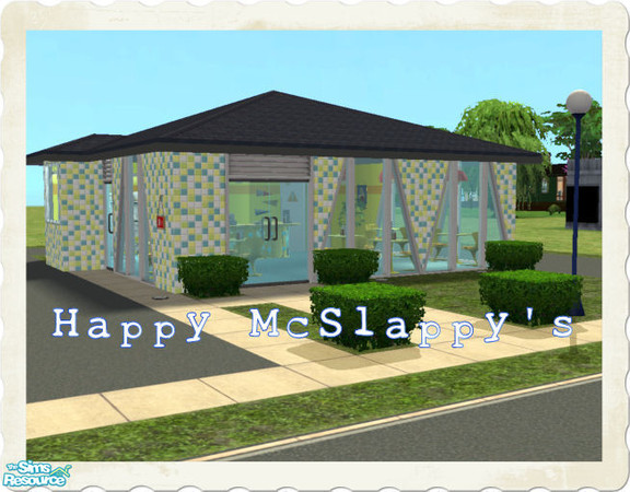 Sims 2 — Happy McSlappy\'s by Aurelia — Tired? Don\'t feel like whipping up a lobster thermidor tonight? Your troubles
