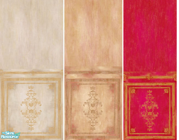 Sims 2 — Elegance Paneling by mmbunny — 3 paneled walls that are gorgeous!