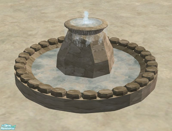 Sims 2 — Set Carmine - Fountain by SaeraMaples — Build yourself a paradise with this set of comfortable objects for warm