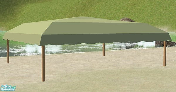 Sims 2 — Set Carmine - Gazebo Canopy by SaeraMaples — Build yourself a paradise with this set of comfortable objects for