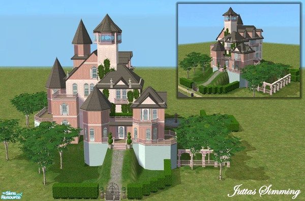 Sims 2 — Princess Castle by juttaponath — No meshes required. 