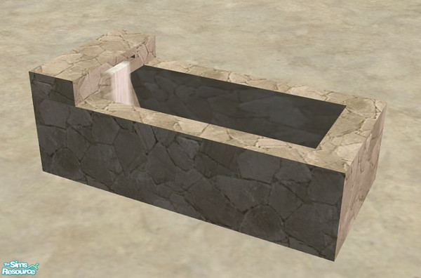 Sims 2 — Set Carmine - Bath by SaeraMaples — Build yourself a paradise with this set of comfortable objects for warm