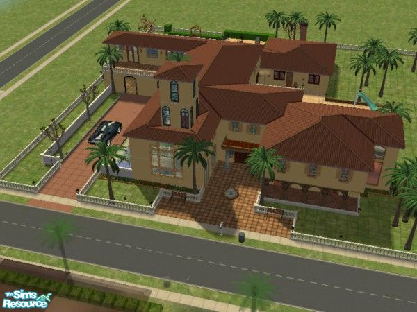 Sims 2 — A Nice Villa by peter6719 — My first house ever. I think it turned out pretty good. Its fully furnished to.