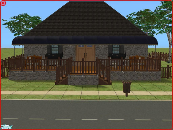 Sims 2 — The Coffee House by Frostbite393 — The Coffee House is a place for your sims to hang-out, read, have barbeques