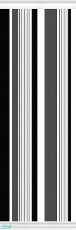 Sims 2 — Vertical Stripes Black by Cynic08 — My first submission so I\'m going with something easy. This is part of a set