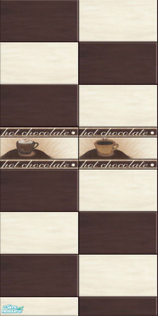 Sims 2 — Hot Chocolate - wall04 by perelinka — Tiled wall 04