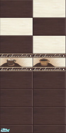 Sims 2 — Hot Chocolate - wall03 by perelinka — Tiled wall 03