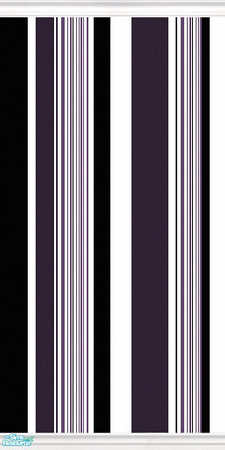 Sims 2 — Vertical Stripes Purple by Cynic08 — 4 of 5 in my first walls set! This is purple, black and white. 
