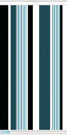 Sims 2 — Vertical Stripes in Teal by Cynic08 — 3 of 5 in my very first set of walls! This one is in the color teal.