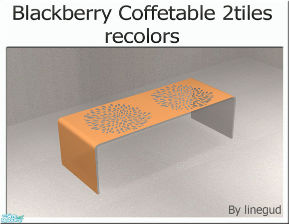 Sims 2 — Blackberry - 2 tile coffetable -  Orange leafs by linegud — 11 new recolors for my blackberry coffetable. Some