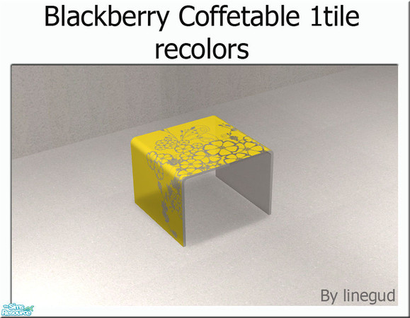 Sims 2 — Blackberry - Coffetable recolor - Yellow flowers  by linegud — 11 new recolors for my blackberry coffetable.