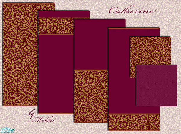 Sims 2 — Catherine by Mekhi — Four wallpapers and two carpets for your beautiful homes, enjoy!