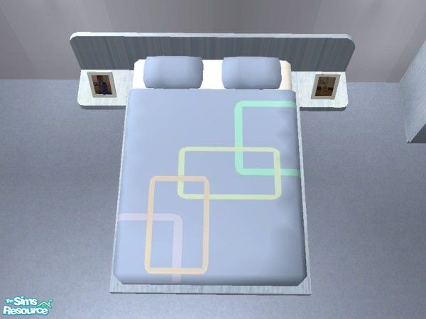 Sims 2 — Blue Modern Bedroom - Bedding by lym — Part of my Blue Modern Bedroom set.