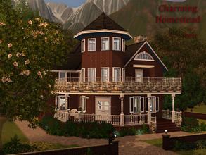 Sims 3 — Charming Homestead by Degera — Fabulous Victorian style meets Contemporary in this Charming Homestead. Featuring