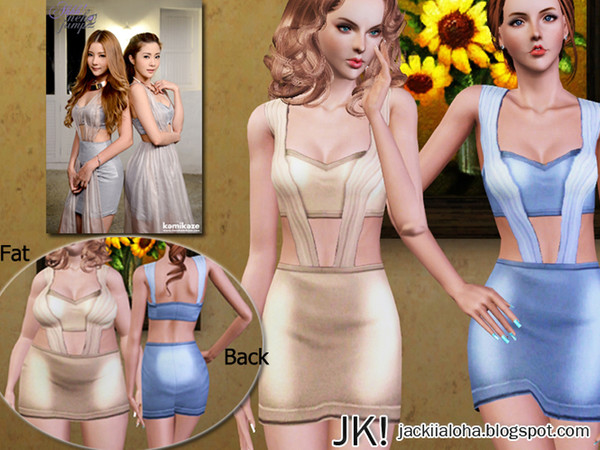 Sims 3 — Jackii_ShopFD014 by jackkanun2 — Short Dress for y adults/adults 2 styles