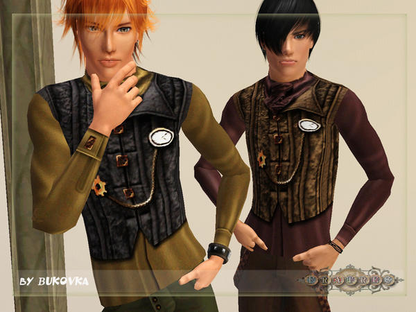 The Sims Resource - Top steampunk waistcoat