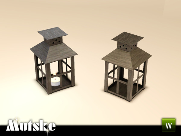Sims 3 — Candles Collection Mini Lantern by Mutske — This is a candleholder with 1 slot for a candle. 1 recolorable part.