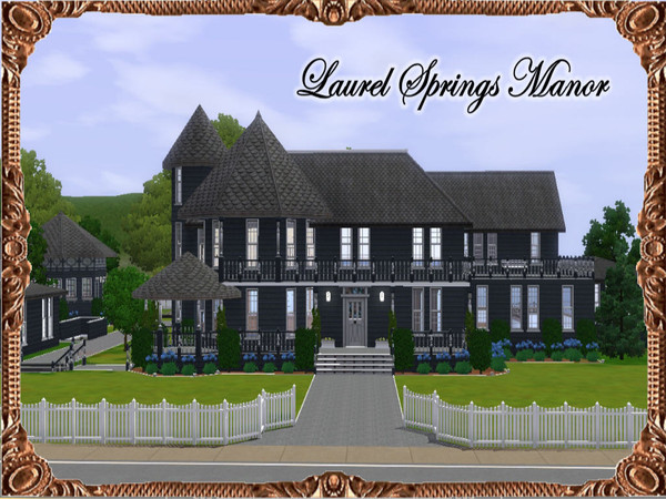 Sims 3 — Laurel Springs Manor II  by JCIssette — This lovely 3 bedroom/4 bath Victorian estate has everything a Sim