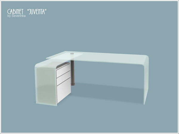 Sims 3 — Desk by Severinka_ — Glass corner desk from a set of furniture 'Living room Juventa' in the high-tech style.