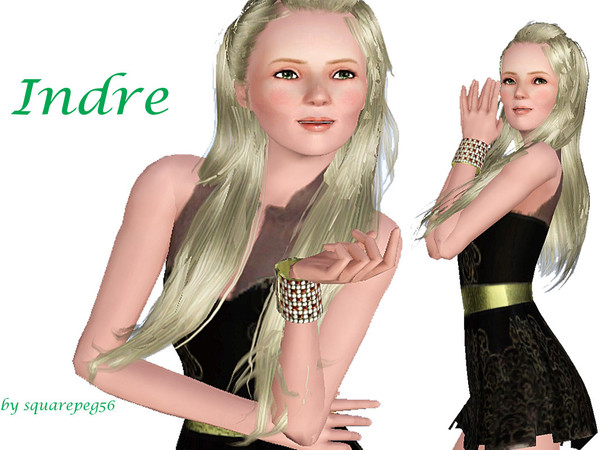 Sims 3 — Indre B. by squarepeg56 — Indre is a beautiful British girl who is a model. She has star quality, is artistic, a