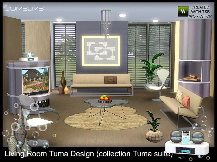 The Sims Resource Living Room Tuma Design