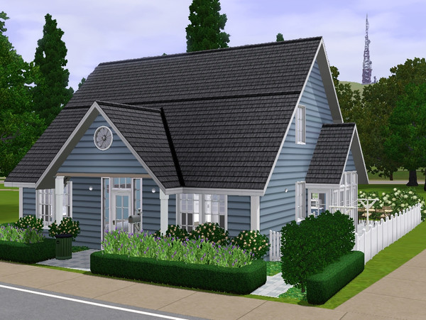 Sims 3 — William by dorienski — A traditional start home with open-plan living, dining and kitchen area, a laundry room,