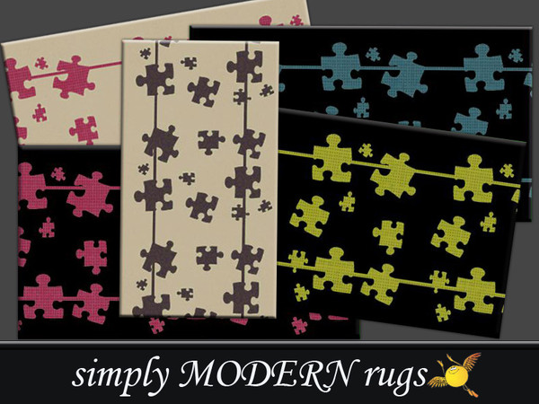 Sims 3 — evi Simply Modern Rugs3 by evi — One of three modern designed small rugs. It can be used in any room (from
