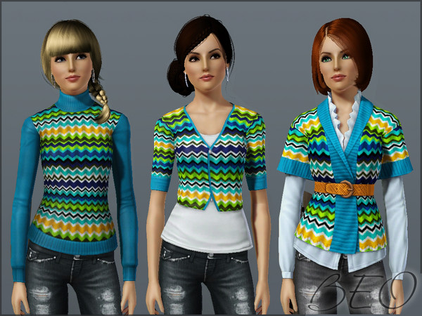 Sims 3 — Color zigzag pattern by BEO — Pattern for clothers and not only... :) Pattern is placed in section Miscellaneous
