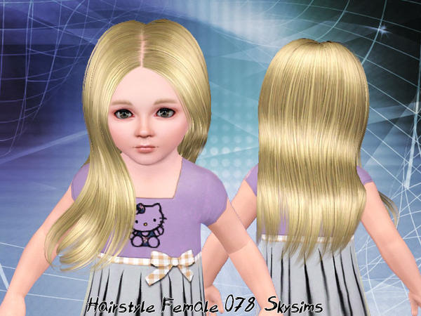 The Sims Resource Skysims Hair Toddler 078
