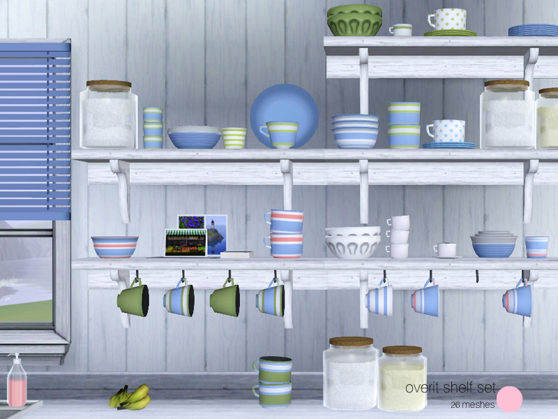 The Sims Resource - Overit Shelf Set