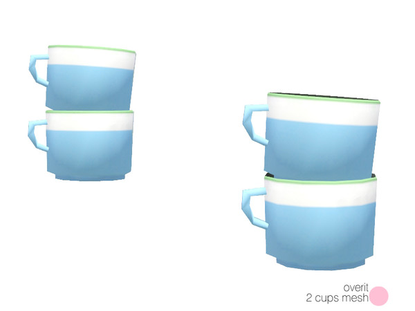 Sims 3 — Overit 2 Cups Mesh by DOT — Overit 2 Cups Mesh by DOT of The Sims Resource