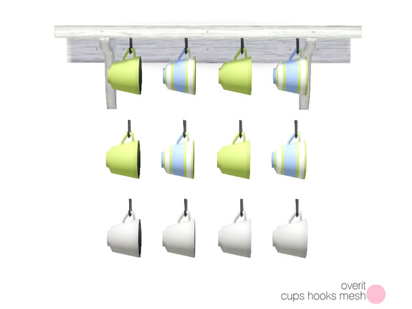 Sims 3 — Overit Cups Hooks Mesh by DOT — Overit Cups Hooks Mesh by DOT of The Sims Resource