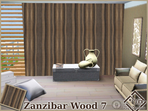 Sims 3 — Zanzibar Wood 7 by Devirose — Minimal design and modern wood for modern rooms.Created using EA's 'Create a