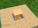 Sims 3 — Tatami Lift Table by 583 — Japan traditional tatami floor table, tatami lift table.