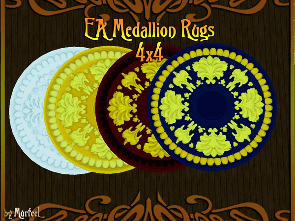 Sims 3 — EA Medallion Rug 4x4 - REQUEST by murfeel — It's Bigger! It's Classier! It's a 4x4 version of my original 2x2