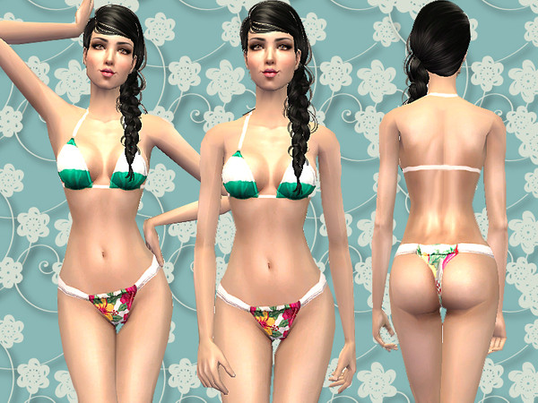 Sims 2 — A Set of 6 Brazilian Bikinis For Your Latin Lovers* - LL1 by CerseiL2 — Set of sexy and small (very small)