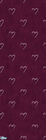 Sims 2 — Studio K Affection - Wine by StudioKhagerks — Cute heart design on a sponge texture background. Category: