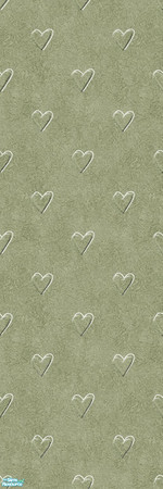 Sims 2 — Studio K Affection - Sagebrush by StudioKhagerks — Cute heart design on a sponge texture background. Category: