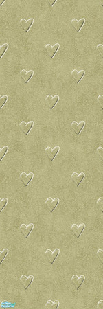Sims 2 — Studio K Affection - Khaki by StudioKhagerks — Cute heart design on a sponge texture background. Category: