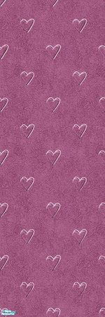 Sims 2 — Studio K Affection - Orchid by StudioKhagerks — Cute heart design on a sponge texture background. Category: