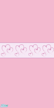 Sims 2 — Heart Bedroom Set - Wallpaper by lym — Part of my Heart Bedroom Set.