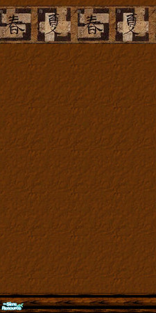 Sims 2 — Oriental Experience - Part 1 - Dark Brown Paint by Rowena DeVandal — A re-release of my Oriental Experience