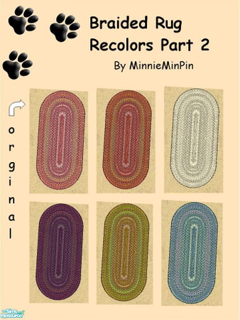 Sims 2 — Seasons Country Braided Rug Part 2 by MinnieMinPin — Recolors of Seasons Country Braided Rug. 3 parts ~ 17